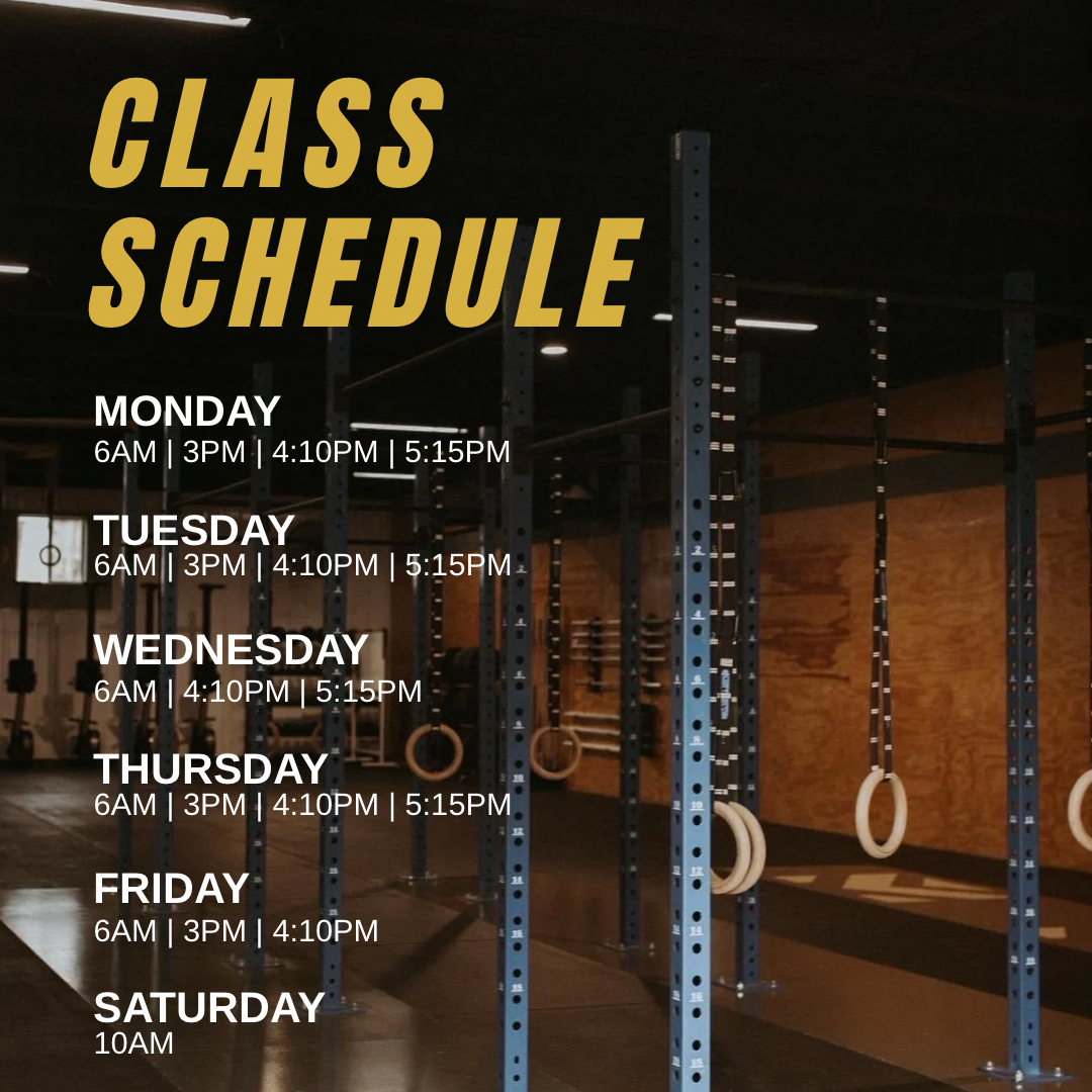 Power Alley Class Schedule